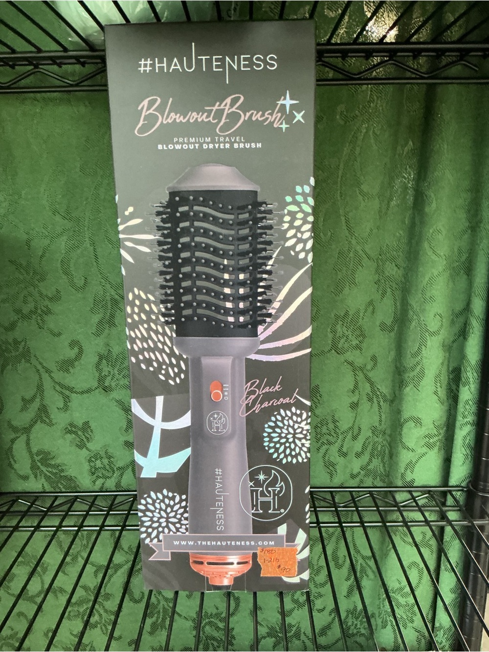 Black Charcoal Blowout Brush - Travel Hair Dryer Brush